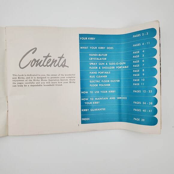 Vtg KIRBY Model 561 Vaccum Cleaner INSTRUCTION BOOK Owners MANUAL - Picture 7 of 14